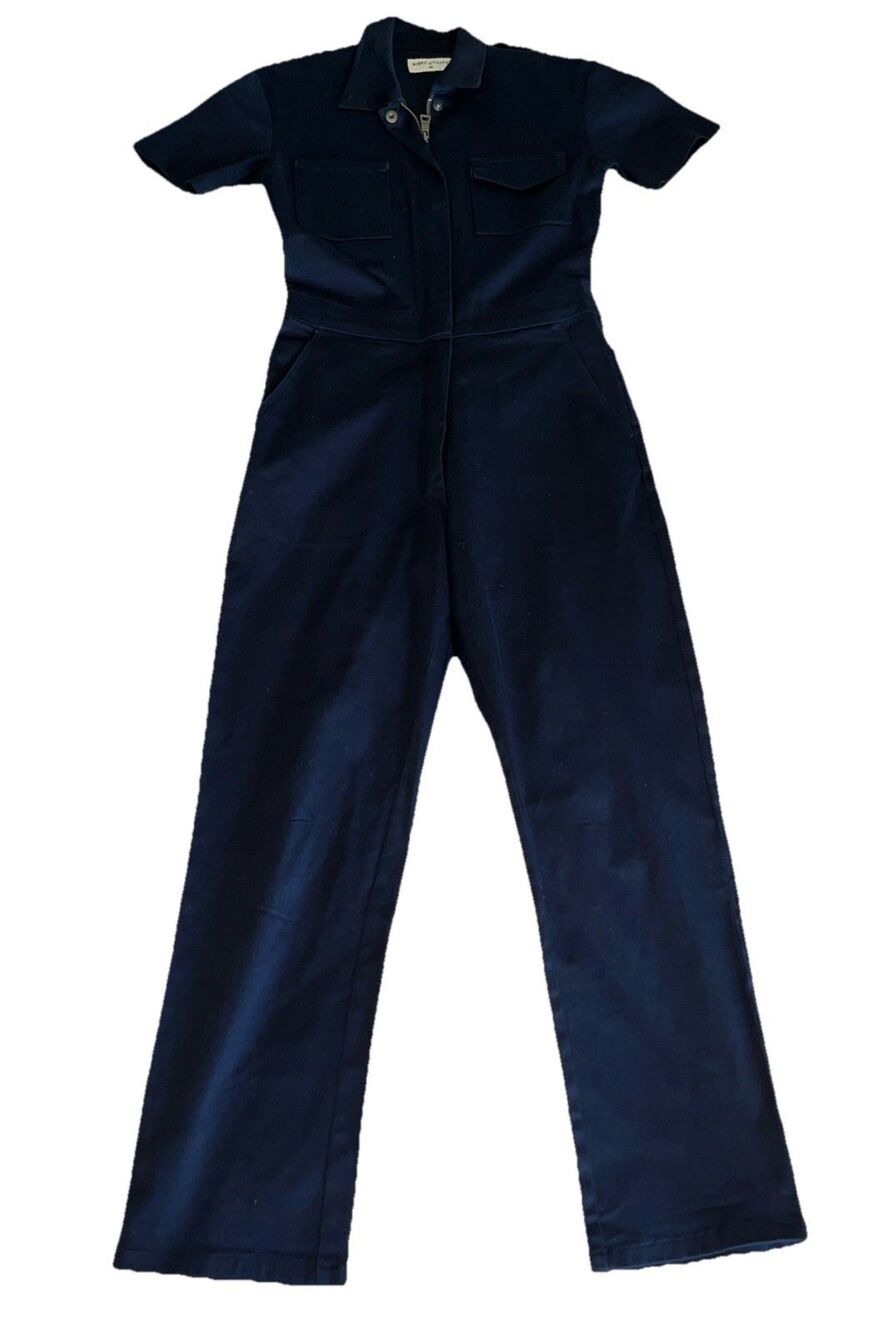 RIVET UTILITY Navy Blue  COTTON JUMPSUIT Size XS